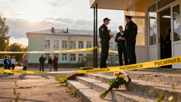 В Пермском крае ученик смертельно ранил учительницу у школы В Пермском крае ученик смертельно ранил учительницу у школы